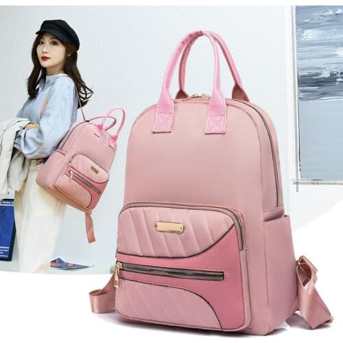 Fashion Backpacks Women Oxford Cloth Shoulder Bag School Bags for Teenage Girls Light Ladies Travel Backpack mochila feminina