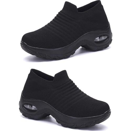 Fashion High Sole Women Shoes Comfortable Breathable Sneakers All-match Style Casual Shoes Girls Daily Wear Shoes
