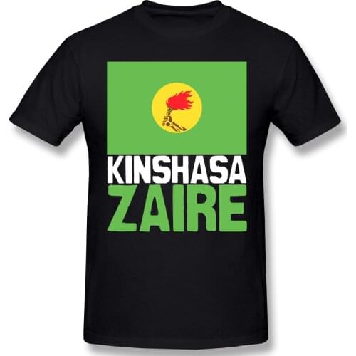Kinshasa, Zaire Geeky Mens Basic Short Sleeve T-Shirt R330 Tees Tops European Size