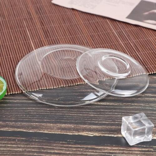 New Kinds Heat Resistant Clear Glass Saucer for Tea Coffee Drink Cups Mug - Size S/L