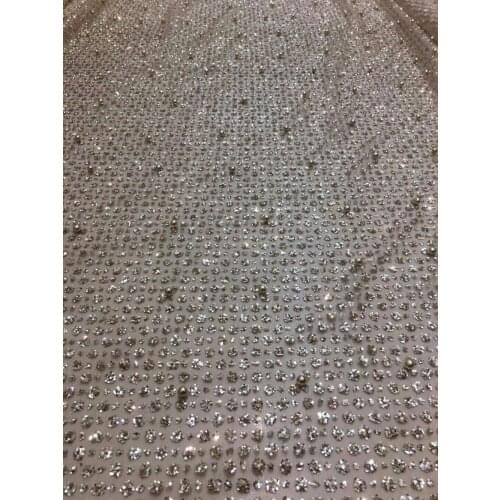 New design SYJ-72820 French tulle lace fabric glitter mesh glued african lace fabric glued glitter sequins