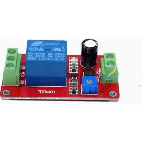 One Channel Time Relay Module, 1~20s Delay Switch, Power On Delay to Close, 5V/12V