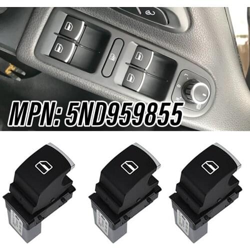 3x 5ND959855 Car Side Mirror Switch Power Window Control Button Fit For VW Golf 5 6 Touran Passat CC Touran Tiguan CADDY SEAT