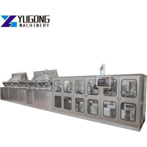 Fully Automatic Wet Wipes Machine Production Line Manufacturers Wet Tissue Humidifying Capping Packing Potting Sealing Machine