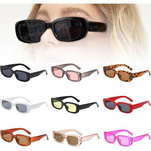 2021 Square Sunglasses Women Luxury Brand Travel Small Rectangle Sun Glasses Female Fashion Retro Lunette De Soleil Femme