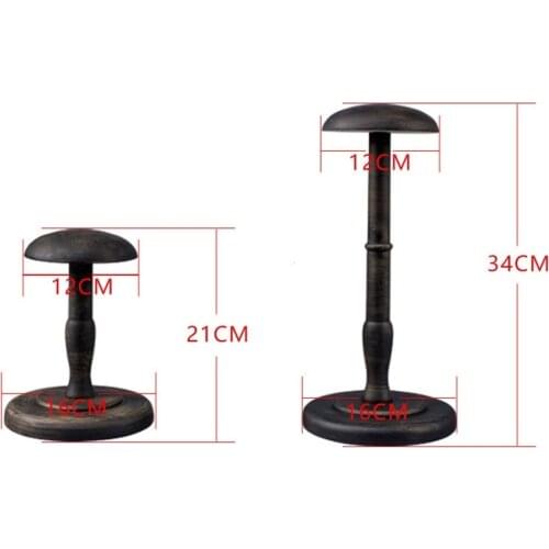 Solid Wood Desktop Hat Rack Hat Display Rack Wood Bracket Cap Window Display Props Hat Rack Display Stand Wig Holder Stand