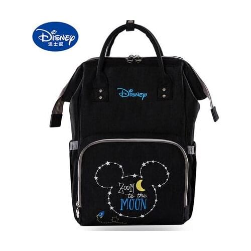 Disney Mickey Minnie Diaper Bag Practical Backpack Mummy Bag Large Capacity Backpack Baby Going Out Bottle Insulation Tote Bag