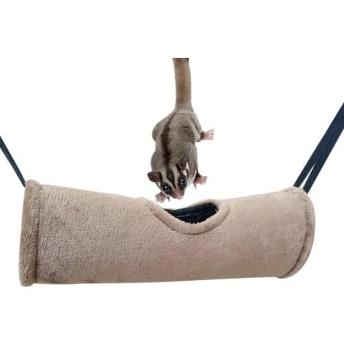Warm Winter Hamster Squirrel Bird Small Pet Tunnel Hammock Nest Small Pet Hanging Nest Parrot Sleeping Bag Bird Cage Accessories
