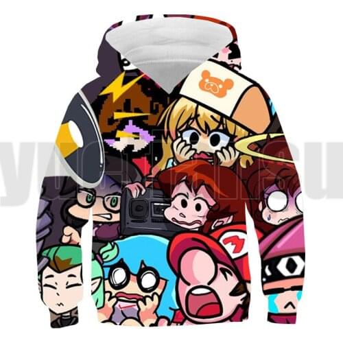 3D Print Anime Video Game Friday Night Funkin Hoodie Harajuku Children Sweatshirt Men Clothing Oversize Pullover Kids Streetwear