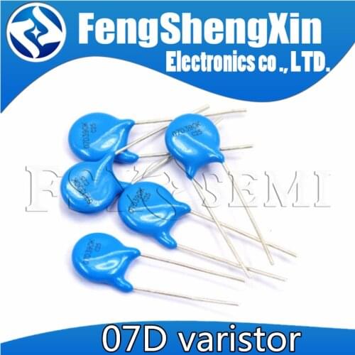 50pcs 07D varistor 07D101K 07D121K 07D151K 07D180K 07D201K 07D220K 07D221K 07D241K 07D270K 07D271K 07D330K 07D331K 07D361K