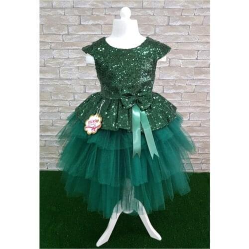 Hurrem Green Birthday Gauze Evening Dress