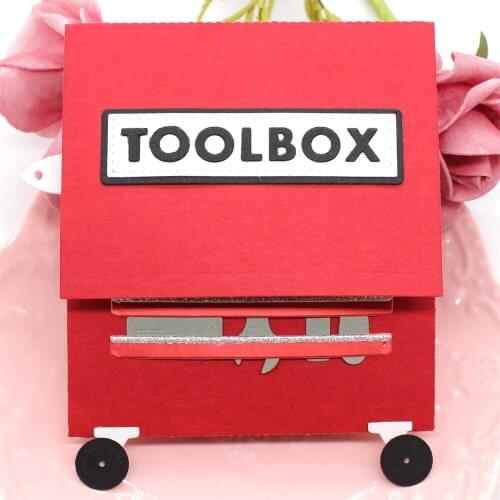 Toolbox Metal Cutting Dies Stencils for DIY Scrapbooking Decorative Embossing Paper Card Making Craft
