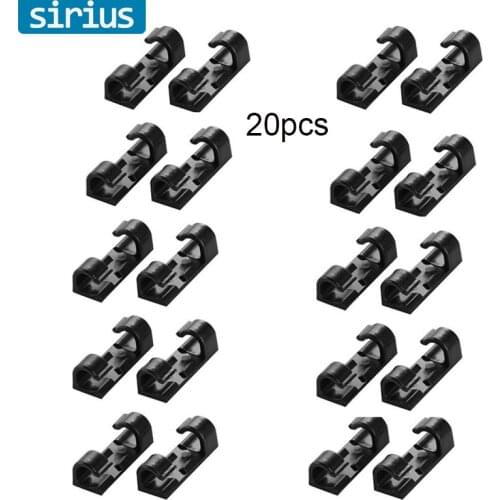 20PCS/SET Cable Organizer Clips Cable Management Cable Protector USB Charging Data Line Wire Cord Holder Mini Phone Accessories