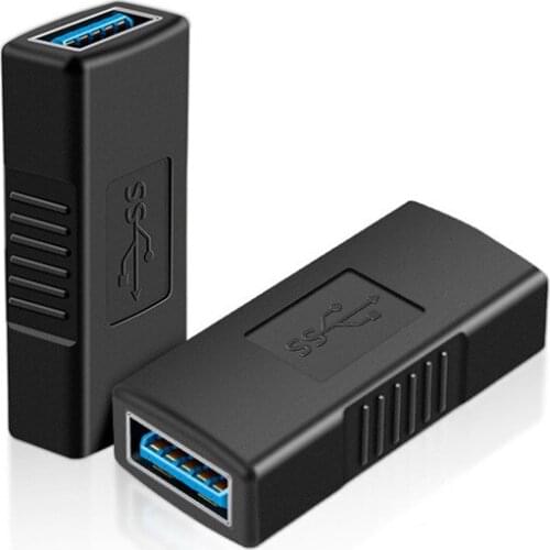 200Pcs/Lot USB3.0 Jack Socket L Shape Adapter Converter USB 3.0 A Male to A Female Plug Down Connector