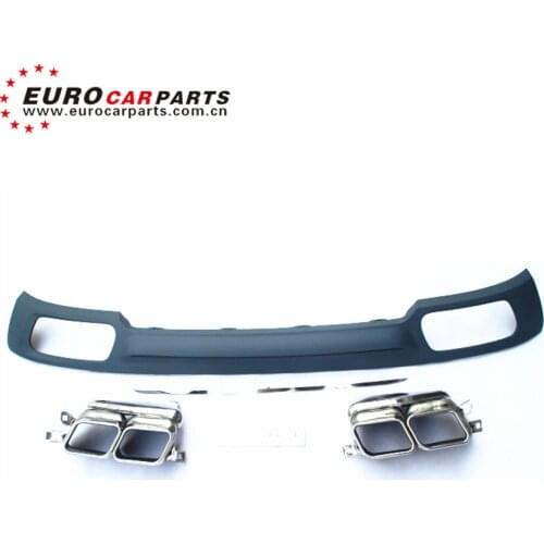 7 series 740 750 PP material diffuser and muffler tips fit for 740 750 to 760 rear diffuser exhuast tips