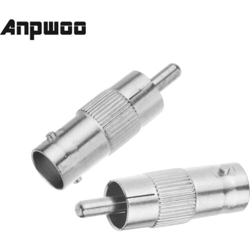 ANPWOO 10Pcs BNC Female to RCA Male Coax Cable Connector Coupler Adapter Plug for CCTV Camera security Surveillance system