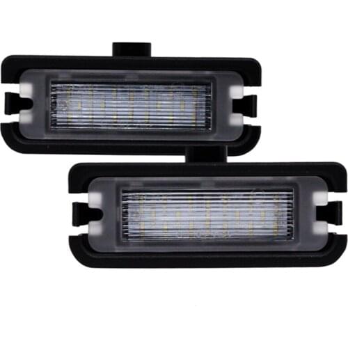 2Pcs/Set SUNKIA Car LED License Plate Lights For Ford Mustang 2015 2016 2017 Accessories White Lamp Canbus Bulb Kit 12V