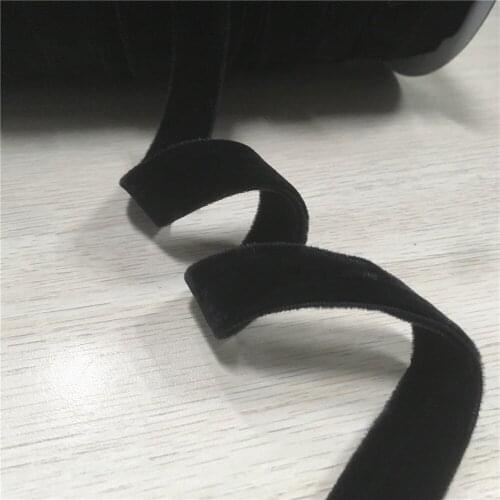 16mm Double Face Nylon Black Velour Ribbons Webbing Diy Accessories