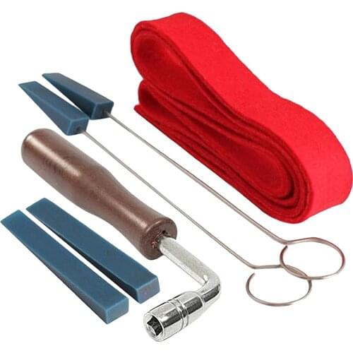 Piano Felt Temperament Strip and 4 Rubber Mutes Hammer Kits Woodwind Instruments Parts for Tune Fixing