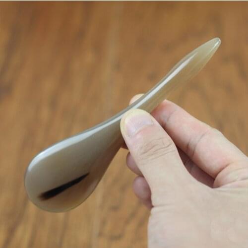 Gua sha massage tool Ox Horn White Natural Massage Pen Plate Bar Gua Sha Scrapping Acupuncture Massager Face Slimming Massage