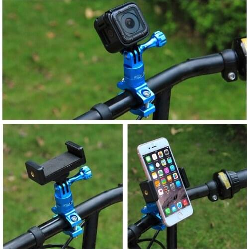 PULUZ-Adaptador de montaje para GoPro HERO9, montaje de Manillar de aluminio con tornillo, negro/8 negro/Max/HERO7 6 5 4 360 gra