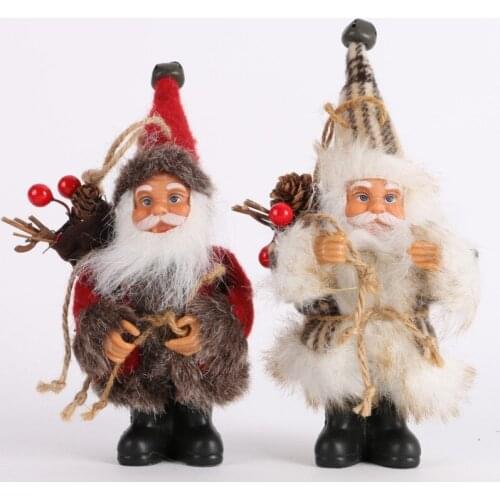 Hot Sale Christmas Santa Claus Doll Toy Christmas Tree Drop Ornaments Hanging Xmas Decoration For Home New Year Gift