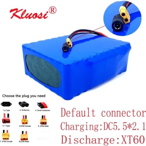 KLUOSI 10S8P 36V 20Ah 250W~1000W 36V Battery 42V Lithium Battery Pack with 30A BMS for Ebike Electric Car Bicycle Motor Scooter