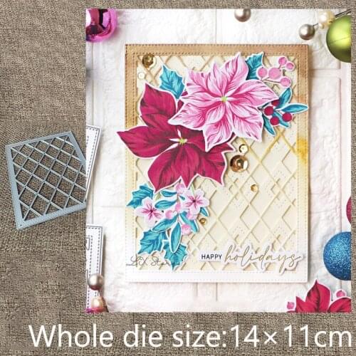 XLDesign Craft Metal Cutting Dies stencil mold Diamond Plaid decoration scrapbook Album Paper Card Craft Embossing die cuts