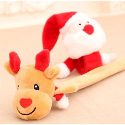 Fashion Christmas Pat Bracelet Kids Band Christmas Soft P-op Circle Wrist Gift Toys Give Children A Fun Gift Juguete De Bebe