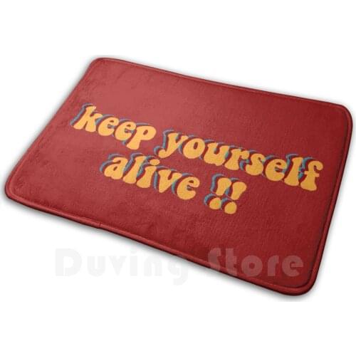 Keep Yourself Alive Queen Soft Non-Slip Mat Rug Carpet Cushion Keep Yourself Alive Queen Queen Band Queen Bohemian