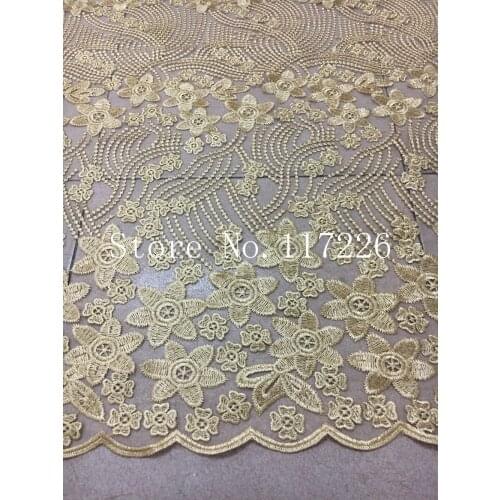 New design African French net Lace Fabric with beads High Quality African Tulle Lace Fabric with beads
