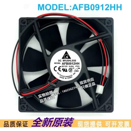 New original AFB0912HH 9025 9cm 0.4A 12V double Ball computer chassis durable cooling Fan
