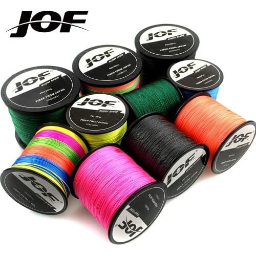JOF 300m 500m 1000m 18LB - 80LB 4 Strands 8 Strands PE Multifilament Ocean Braided Fishing Line