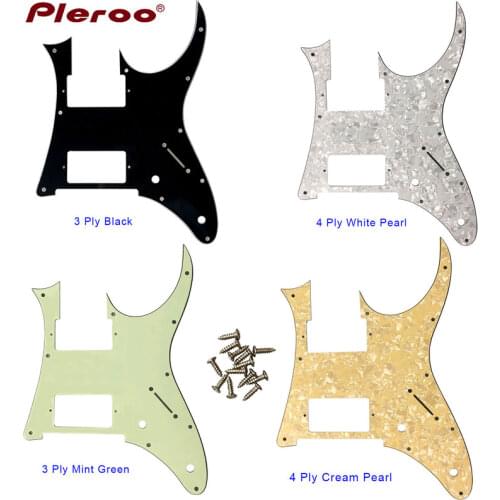 Pleroo Custom electric Guitar Parts - For Ibanez MIJ RG 350 DX Guitar Pickguard HH Humbucker Pickup Scratch Plate Multiple colo
