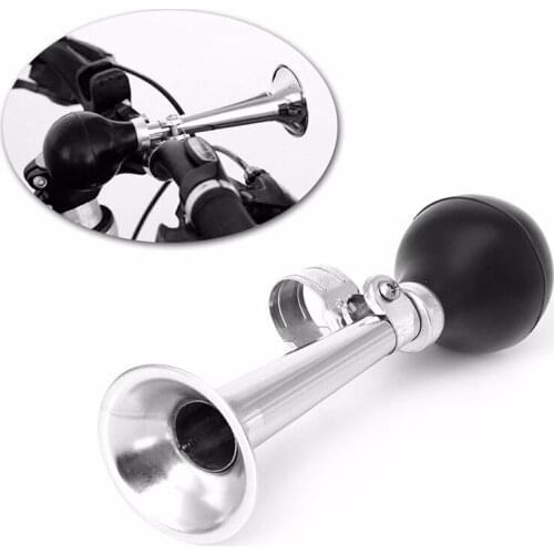 Premium Bicycle Bike Cycling Retro Metal Air Horn Hooter Bell Bugle Trumpet Honking Bulb