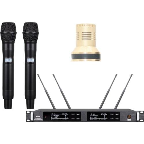 Professional UR24D Digital Wireless Top Quality Condenser Microphone Beta87 System KSM8 SKM9000 True Diversity Aerial 500m Range