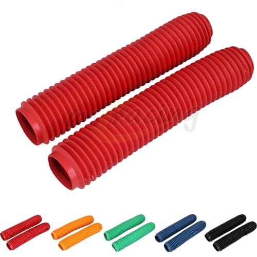 2 Pcs Dust Cover Front Rubber Fork Gaiters Boots Sleeve Protector For Honda KTM Kawasaki Suzuki Yamaha Motorcycle Off Road