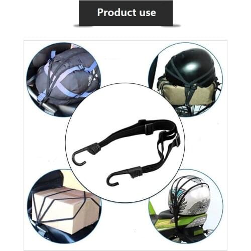 59cm Motorcycle Luggage Strap Motorcycle Helmet Gears Fixed Elastic Buckle Rope High-Strength Retractable Protective