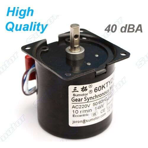 60KTYZ 14W 220V AC synchronous gear motor CW/CCW Turntable Electric screen Grill BBQ 1.2rpm 2.5 5 8 10 15 20 30 50 60 80 110 rpm
