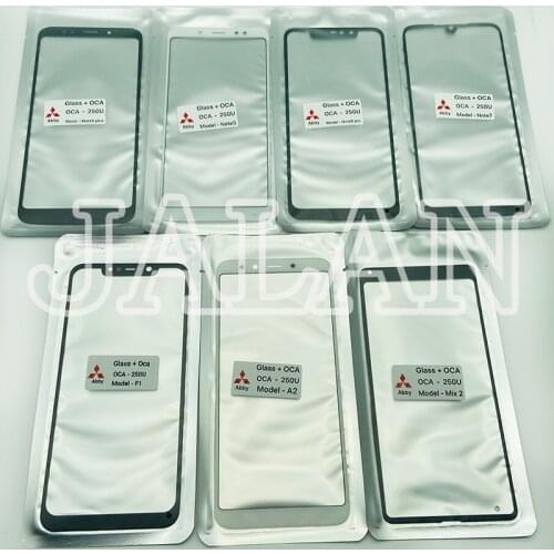 Glass + OCA Glue Panel For Redmi NOTE5 Note 5 Plus 6 7 8 Pro 7Pro 5Pro Broken Mobile Phone Front Glass Replacement Repair