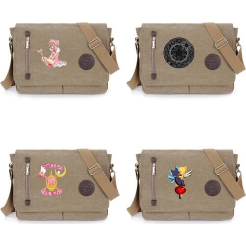 Cardcaptor Sakura shoulder bag student bookbag Messenger Bags for Teens Boys Crossbodybag Women Travel Shoulder Bags