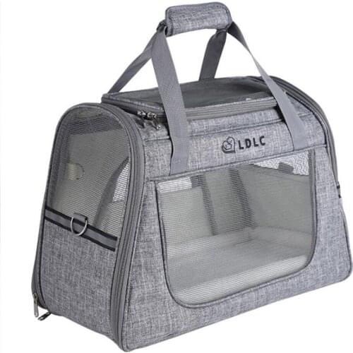 Pet Carrier Cat Handbag Breathable Oxford Fabric See-Through Mesh Puppy Kitten Travel Single Shoulder Bag Cat Carrying Supplies