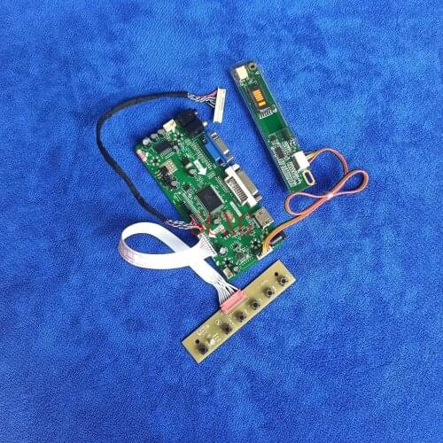 DVI VGA HDMI-compatible LCD display Controller Board Fit LP150E02/LP150E05/LP150E06/LP150E07 DIY Kit 1400*1050 LVDS 30 Pin 1CCFL
