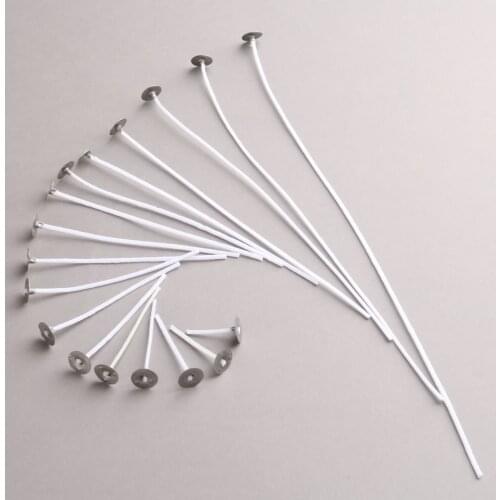 100pcs 2.5-13.5cm Cotton Candle Wick Smokeless Wick Candle Light Candle Accessorie