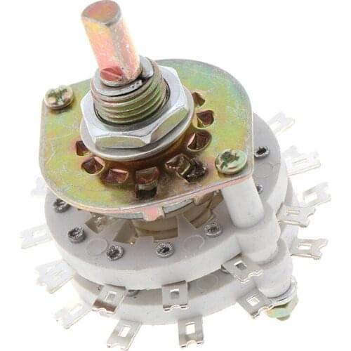1PCS 2P11T 2 Pole 11 Position Dual Deck Band Channael Rotary Switches