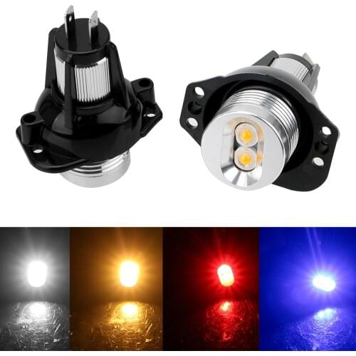2pcs Auto Fog Lamp LED Angel Eyes Marker Light Bulbs Decorative Lights Error Free Car Lamps DC 12V 900lm for BMW E90 E91
