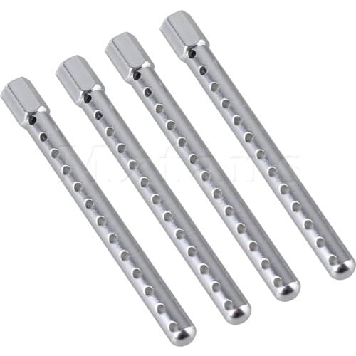 4PCS Aluminum Body Post Mounts for RC1:10 Crawler Axial 102037 Silver