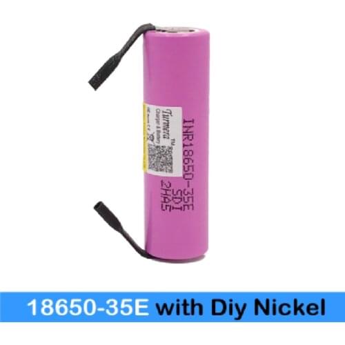 18650 15A Soldering Nickel 35E 3500mAh Battery for 12V 16.8V 18V 21V 25V Drill Screwdriver Battery and Electric Bike Use Turmera