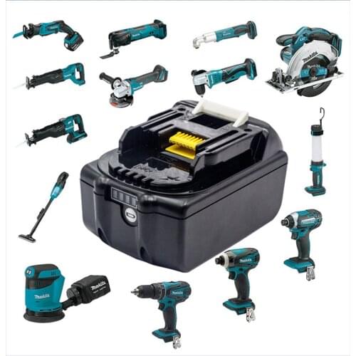 Rechargeable Battery BL1860 B 18V 20.0Ah Backup Battery For Makita 18V BL1850B BL1860 BL1840 BL1815 Cordless Drill With Charger