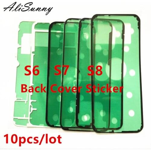 AliSunny 10pcs Back Housing Cover Sticker for SamSung Galaxy S6 S7 Edge S6Edge Adhesive Glue Back Glass Dual Tape for S8 S6Edge